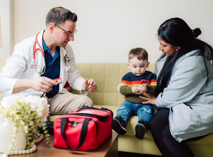 doctor with patients